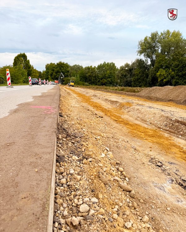 Erdarbeiten im Gewerbegebiet Vohburg Ost II