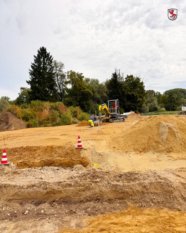 Erdarbeiten im Gewerbegebiet Vohburg Ost II
