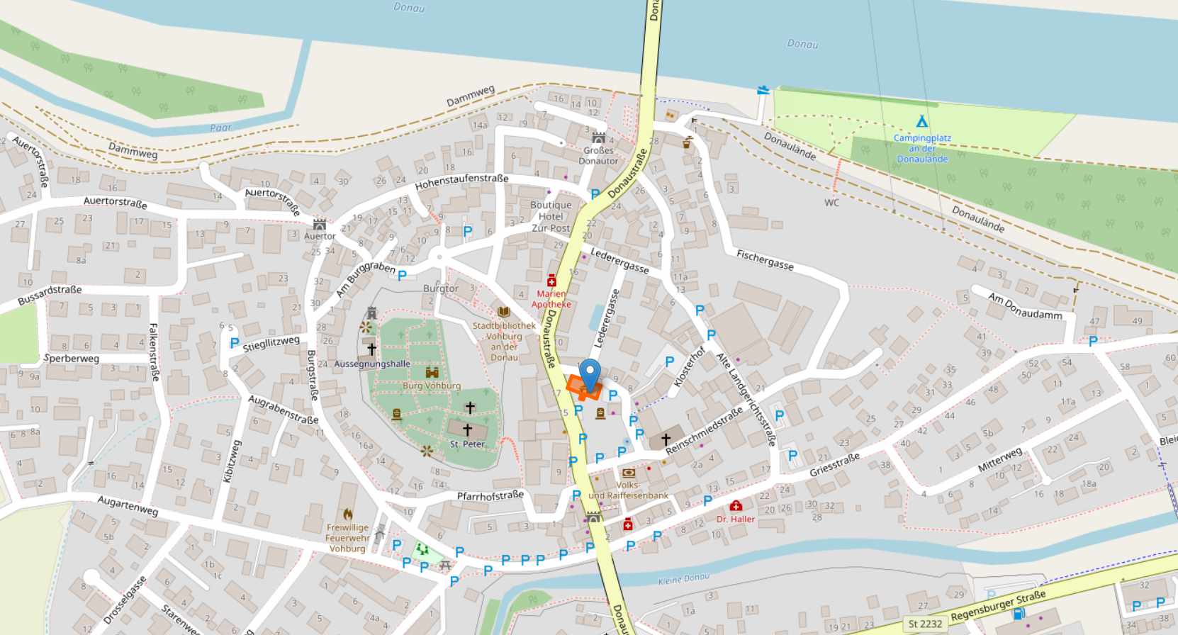 Vohburg OpenStreet Map